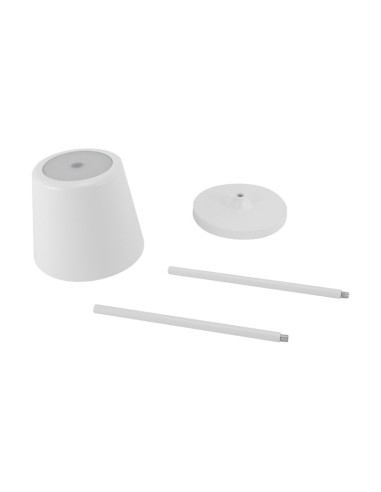 Ideus lighting - Toga- Lampe de table autonome rechargeable blanche - dimmable