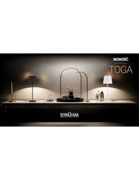 Toga - Ideus lighting -  Lampe de table autonome rechargeable blanche ou noire - étanche