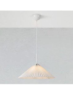 Suspension Led style japonais blanche - Markslöjd - Plisado 2