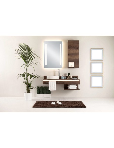 Mirrors and More - Lina - Miroir de salle de bain double éclairage - 2 températures de couleur
