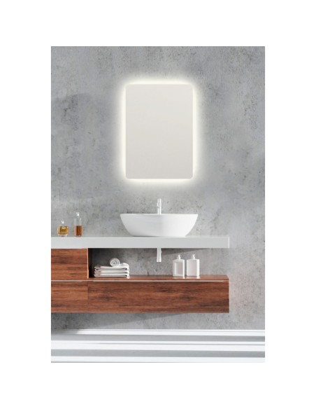Mirrors and More - Franzi - Miroir de salle de bain rectangulaire - rétroéclairage - 2 températures de couleur