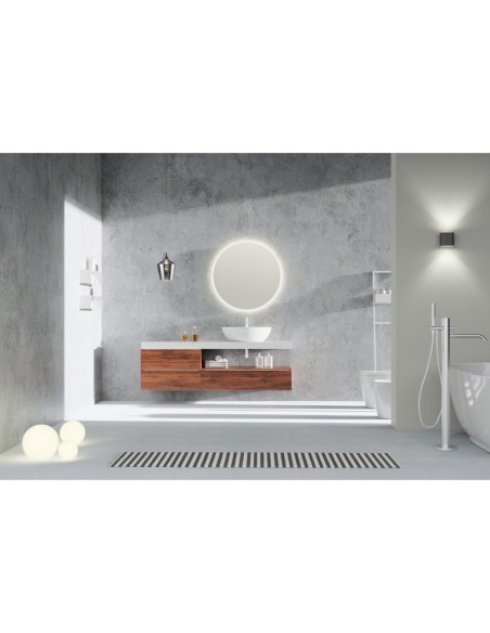 Mirrors and More - Franzi - Miroir de salle de bain rond - rétroéclairage - 2 températures de couleur