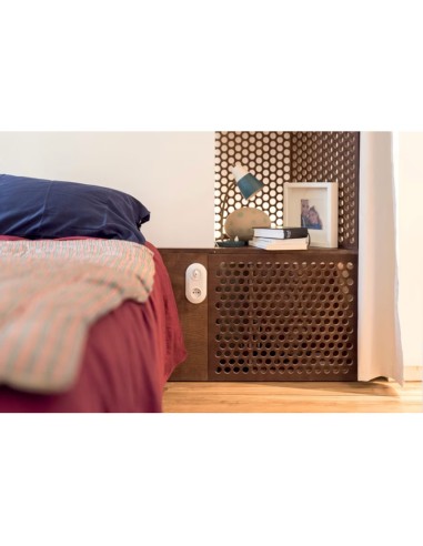 Plaque de finition porcelaine blanche pour 2 éléments