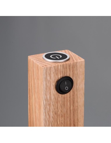 Marley - lampe de sol de Trio - bandeau éclairant dimmable 4 niveaux + 3 spots GU10