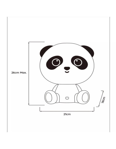 Veilleuse Dodo Panda - dessin technique
