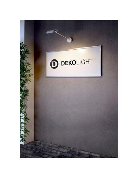 Atis - Lampe d'affichage Led intérieur/extérieur blanche 15W - Deko Light