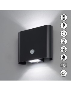 Applique Led étanche autonome magnétique rectangulaire - Fischer & Honsel 2