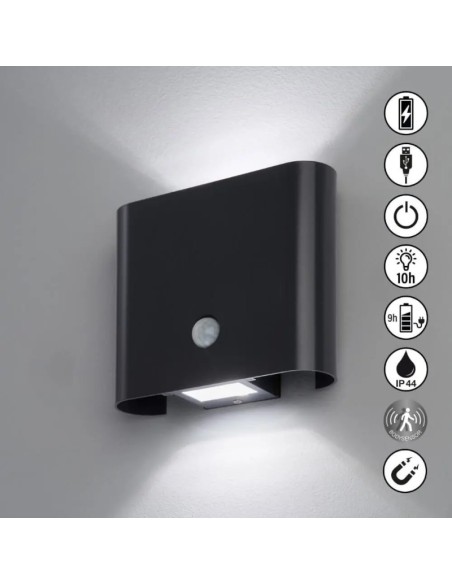 Applique murale extérieure étanche avec détecteur - Fischer&Honsel