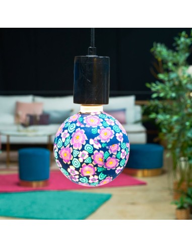 Ampoule décorative imprimé floral psychédélique - Girard-Sudron-
