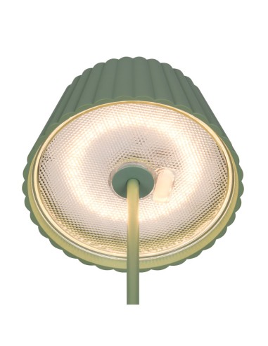 Suarez vert de Trio - Lampadaire extérieur autonome rechargeable Leluminaireled.com