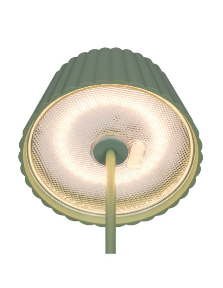 Suarez vert de Trio - Lampadaire extérieur autonome rechargeable Leluminaireled.com