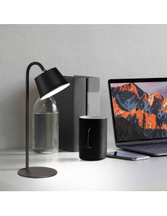 Lampe de table autonome rechargeable noire - Fischer & Honsel - Voet Leluminaireled.com 2