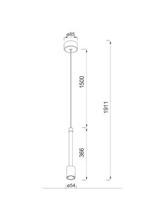 Suspension Led design scandinave acrylique-métal transparente - Mantra - Fugaz 2