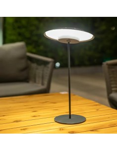 Lampe de table extérieure autonome anthracite - New Garden - Sardinia40 Leluminaireled.com 2