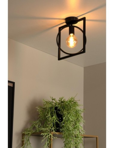 Lucide SUUS Plafonnier 1xE27 Noir | Deko Light