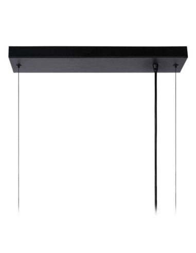 Suspension Dimmable 6xE27 40W IP20 Métal Noir - Lucide - Fabian