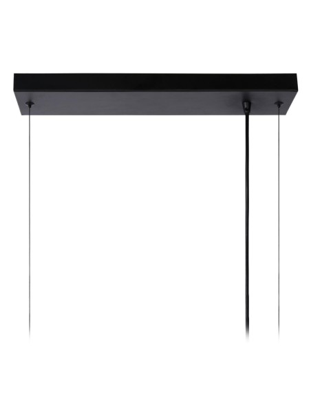 Suspension Dimmable 6xE27 40W IP20 Métal Noir - Lucide - Fabian