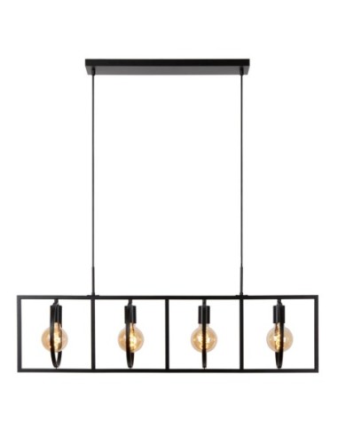 Lucide SUUS Suspension 4xE27 Noir | Deko Light