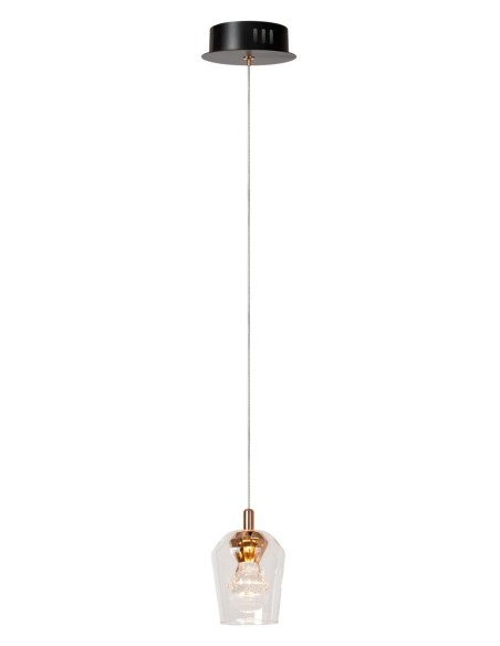 Lucide BERLIANE Suspension Diam. 12 cm LED Dim. 1x4W 2700K Transparent | Deko Light