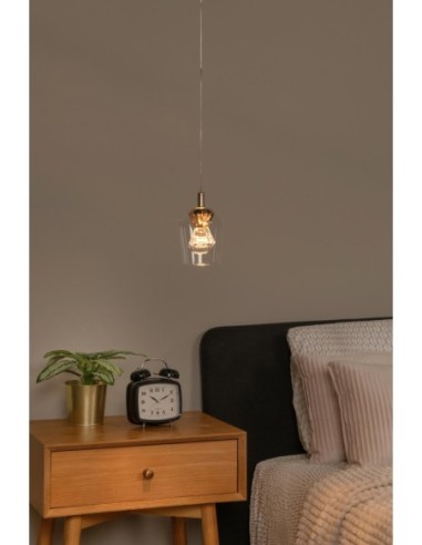 Lucide BERLIANE Suspension Diam. 12 cm LED Dim. 1x4W 2700K Transparent | Deko Light