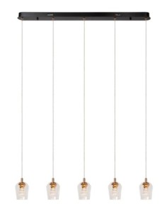 Lucide BERLIANE Suspension LED Dim. 5x4W 2700K Transparent | Deko Light