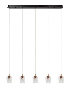 Lucide BERLIANE Suspension LED Dim. 5x4W 2700K Transparent | Deko Light 2