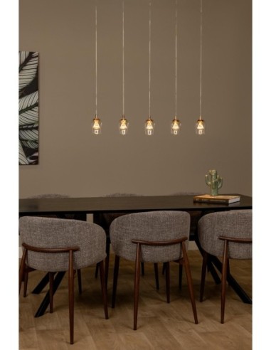 Lucide BERLIANE Suspension LED Dim. 5x4W 2700K Transparent | Deko Light