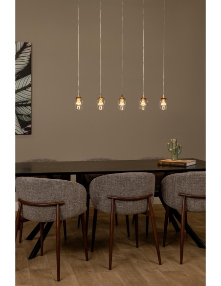 Lucide BERLIANE Suspension LED Dim. 5x4W 2700K Transparent | Deko Light