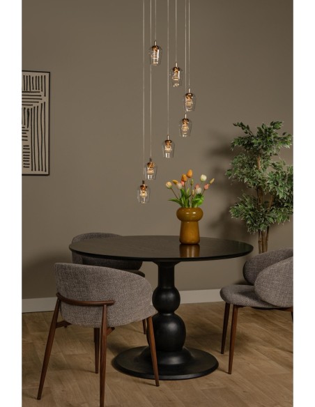 Lucide BERLIANE Suspension Diam. 39 cm LED Dim. 7x4W 2700K Transparent | Deko Light