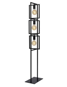 Lampadaire Led  3xE27  Métal Noir - Lucide - Luuk