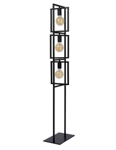 Lucide - Luuk - Lampadaire Led  3xE27  Métal Noir