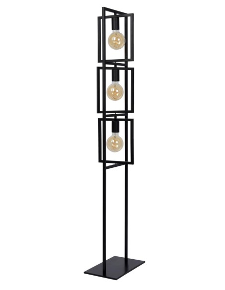 Lucide - Luuk - Lampadaire Led  3xE27  Métal Noir