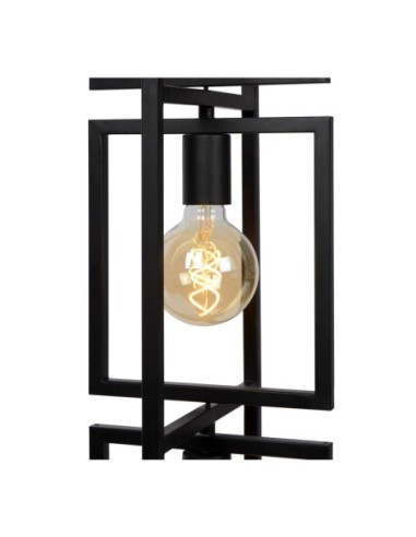 Luuk - Lucide - Lampadaire Led  3xE27  Métal Noir -  détail