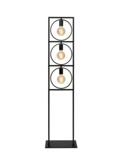 Lampadaire Led  3xE27  Métal Noir - Lucide - Suus