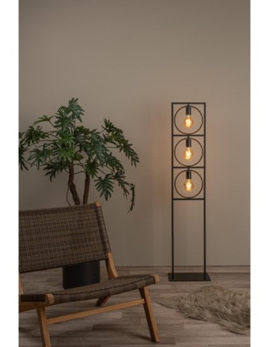 Suus  de Lucide - Lampadaire Led  3xE27  Métal Noir