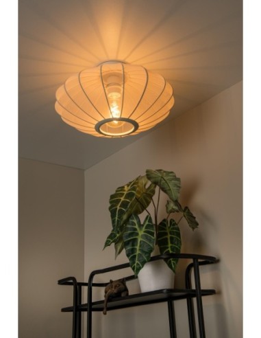 Lucide CORINA Plafonnier Diam. 40 cm 1xE27 Creme | Deko Light