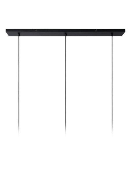 Suspension 3xE27 40 W IP20 Dimmable, Naturel et Noir - Lucide - Magius