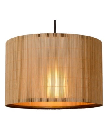 Suspension 3xE27 40 W IP20 Dimmable, Naturel et Noir - Lucide - Magius