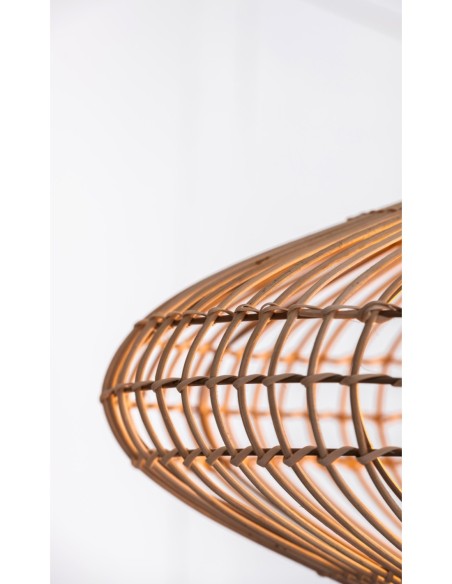 Suspension Diam. 56 cm 1xE27 40 W Rotin Naturel - Lucide - Magali