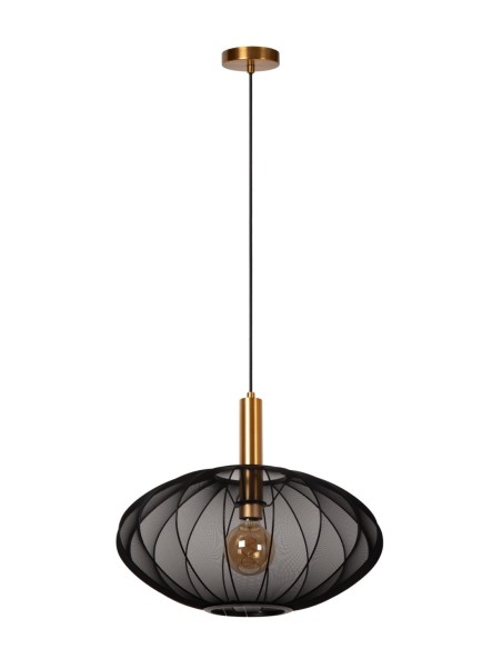 Lucide CORINA Suspension Diam. 50 cm 1xE27 Noir | Deko Light