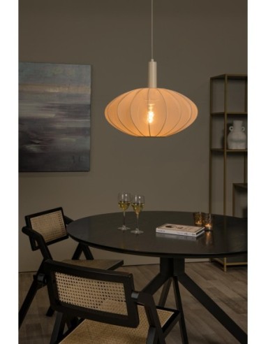 Lucide CORINA Suspension Diam. 50 cm 1xE27 Creme | Deko Light