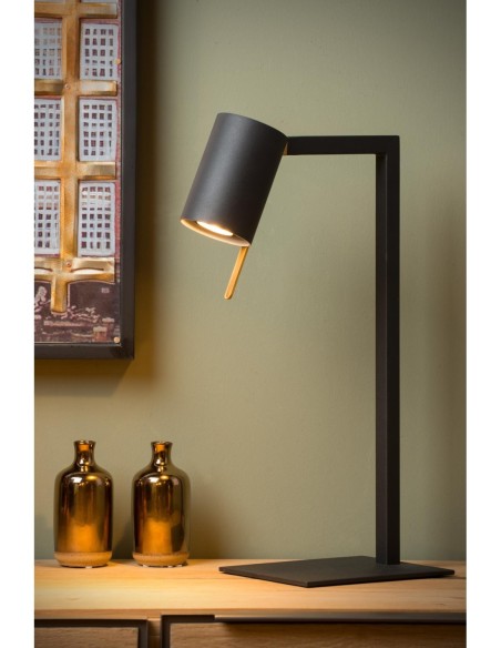 Lesley  de Lucide - Lampe de bureau Led GU10 noire