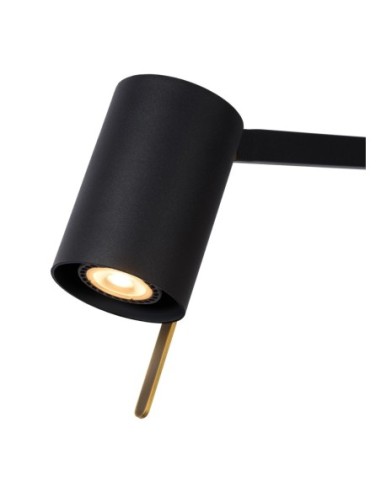Lesley  de Lucide - Lampe de bureau Led GU10 noire - orientable