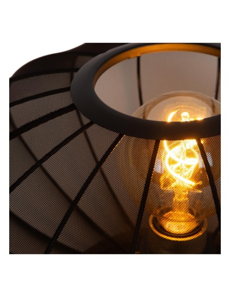 Lucide CORINA Lampe de table Diam. 40 cm 1xE27 Noir | Deko Light