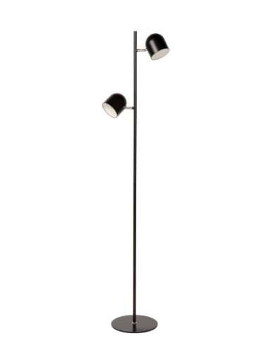 Lampadaire LED Dim. 2x5W 3000K 900LM Métal Noir - Lucide - Skanska