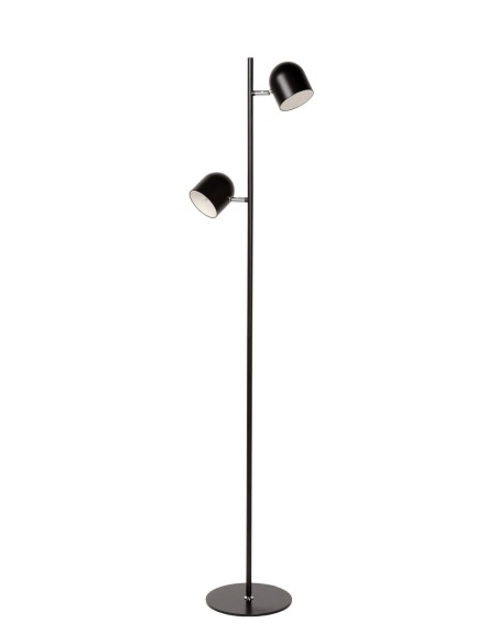 Lampadaire LED Dim. 2x5W 3000K 900LM Métal Noir - Lucide - Skanska