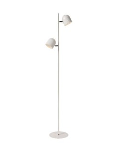 Lampadaire LED Dim. 2x5W 3000K 900LM Métal Blanc - Lucide - Skanska