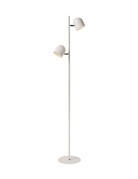 Lampadaire LED Dim. 2x5W 3000K 900LM Métal Blanc - Lucide - Skanska