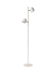 Lampadaire LED Dim. 2x5W 3000K 900LM Métal Blanc - Lucide - Skanska 2