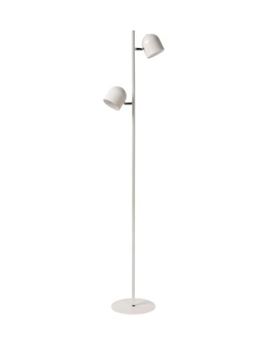 Lampadaire LED Dim. 2x5W 3000K 900LM Métal Blanc - Lucide - Skanska